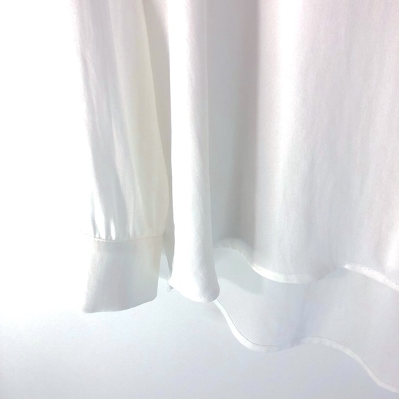 Bellatrix Blouse-White  Flowing Tunic - Picture 6 of 10